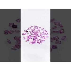 Zafiro Rosa Natural de Mozambique, Creado en Laboratorio, Sin Tratar, en Forma de Cojín, Ovalado, Pera, Calibrado, Octágono, Tamaños 3x4mm 4x5mm 8mm de Altura - Product Image 3