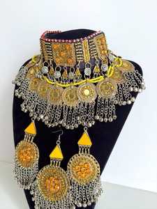 Léger Vintage Afghani En Acier Inoxydable Collier Ras Du Cou Femmes Logo Personnalisé De Haute Qualité Fête De Mariage Fiançailles Anniversaire - Product Image 4