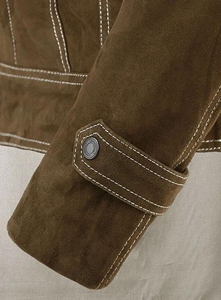 แจ็กเก็ตขี่มอเตอร์ไซค์ผ้าใบใส่ได้ทั้งชายและหญิงวัสดุนิ่มแบบคลาสสิกเสื้อผ้าฤดูหนาวสไตล์สตรีทอินเทรนด์สวมใส่สบายทนทานคุณภาพสูง - Product Image 5