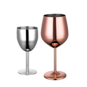 2025 Latest Arrival Wine <b>Goblet</b> Cup Rose Gold Color High Quality Metal Cocktail <b>Glass</b> Use for Bar and Parties - Product Image 3
