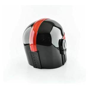 Shubham Black and Red <b>Mandalorian</b> Steel <b>Helmet</b> | Halloween & Christmas Gift Item | Wearable Cosplay Armor - Product Image 3
