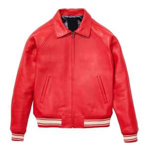 Chaqueta Universitaria de Invierno Personalizada para Hombre, Tejida, con Botones, Estilo Urbano, Diseño de Béisbol Universitario, Transpirable, de Lana de Oveja y Forro Polar - Product Image 1