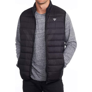 Blouson matelassé sans manches grande taille style urbain col montant pour homme – Idéal pour l'hiver et les activités de plein air – Vente en gros - Product Image 1