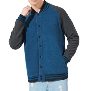 Chaqueta universitaria de lana de cuero con letras bordadas personalizadas de buena calidad para hombre, chaqueta universitaria personalizada de bajo precio - Product Image 1