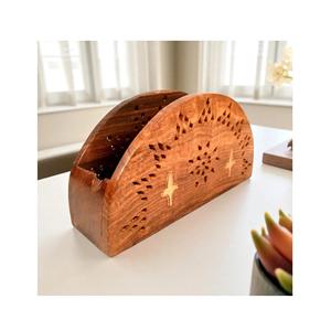 Luxury Handmade <b>Wooden</b> Napkin Rings Set (3 Pcs) | <b>Rustic</b> Farmhouse <b>Table</b> Accessories for Special Dinners & Daily <b>Dining</b> - Product Image 4