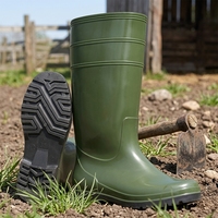 Bottes de sécurité Litai pour l'agriculture laitière, imperméables, antidérapantes, en PVC, avec embout en acier, légères, pour l'industrie alimentaire, toutes saisons