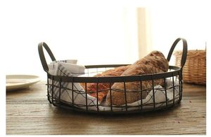 Panier en fil métallique de fer de forme personnalisée léger de stockage à domicile de couleur noire panier de rangement en métal de fil solide de meilleure qualité - Product Image 6