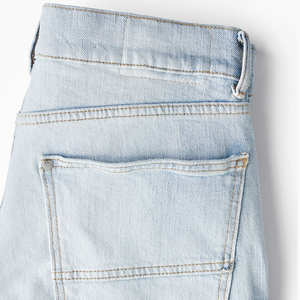 2025 Vintage été conception personnalisée brodé Logo Street Style Denim lavé Shorts décontracté solide Baggy Bermuda Shorts Jean - Product Image 6