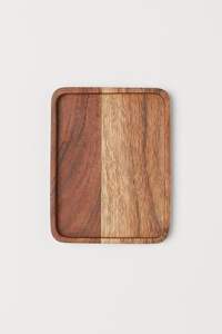 ถาดไม้สไตล์ญี่ปุ่นแบบโมเดิร์นถาดไม้เนื้อแข็งสำหรับใช้ในครัวเรือนถาดไม้อาหารเช้าผลไม้อาหารว่างยามบ่ายดีไซน์หรูหรา - Product Image 3
