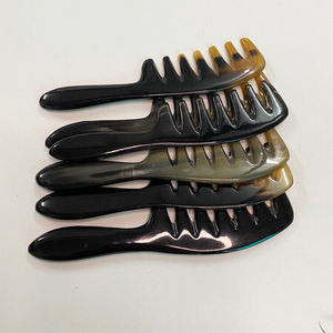 หวีฮอร์นอย่างยั่งยืนสำหรับการดูแลเส้นผมเป็นมิตรกับสิ่งแวดล้อมหวีแตรแบบดั้งเดิมสำหรับการออกแบบที่ไม่ซ้ำใครและหรูหรา - Product Image 1