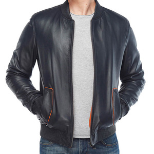 Chaqueta de piel de vaca de invierno para hombre más vendida con cuello levantado diseño personalizado servicio OEM Etiqueta Privada suministro al por mayor - Product Image 4