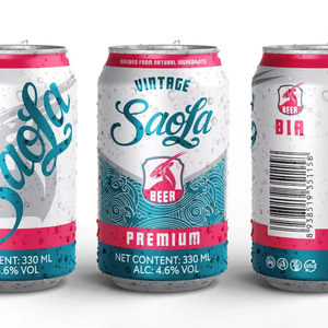 เบียร์กระป๋อง saola ขนาด330มล. เบียร์ผลิตในเวียดนาม - Product Image 1