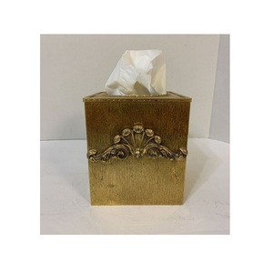 Boîte de papier de soie de conception classique en aluminium boîte de papier de soie de taille personnalisée de forme carrée pour l'utilisation de fête d'événement - Product Image 2