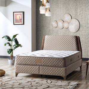 Muebles modernos de lujo para el hogar, elegante cama para dormir de MDF con cabecero de base para el hogar, oficina, dormitorio, hotel, apartamento o villa - Product Image 6