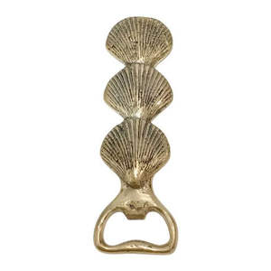 Wholesale Quality Casted Brass Seashell Design Bottle Cap <b>Opener</b> Metal Kitchen and Bar Accessory Bottle Cap Opening Use <b>Opener</b> - Product Image 1