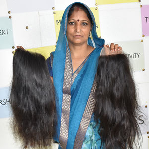 100% extensions de cheveux indiens vierges bruts non transformés naturels soyeux directement d'un donneur-cheveux humains vietnamiens bruts - Product Image 5