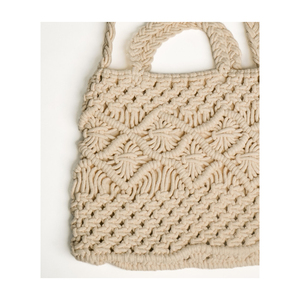Dernière collection de sacs en coton faits main en macramé pour femmes fermeture à glissière pour plage voyage shopping cosmétiques à un bon prix - Product Image 4