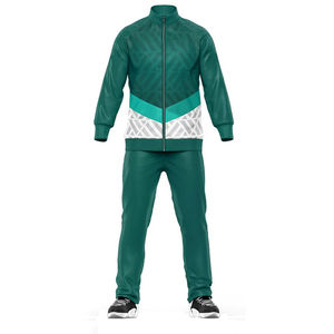 2025 Latest Custom <b>Men's</b> Sports Sublimation <b>Tracksuit</b> Breathable Hooded Sets with Solid Pattern for Outdoor Sports - Product Image 5