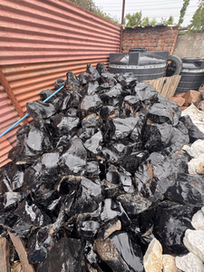 หินออบซิเดียนสีดำหยาบพร้อมรูปทรงผสมจากธรรมชาติหินออบซิเดียนขนาดใหญ่บรรจุตามสั่ง - Product Image 2