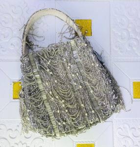 New Arrival High Quality Ethnic Designer Handmade Evening Potli Bridal Party Bags <b>Mirror</b> Work <b>Beading</b> Rhinestone Pattern Ladies - Product Image 1