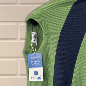 เสื้อสเวตเตอร์แบบสวมหัวแขนยาวสำหรับผู้ชายเสื้อถักคอกลมผ้าฝ้าย100% - Product Image 4