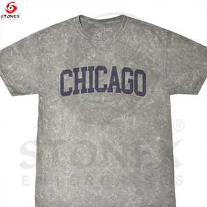 Wholesale <b>Men</b> Acid Wash T <b>Shirt</b> Streetwear Hip Hop Stone 100% Cotton t <b>Shirts</b> with logo Customize T-<b>shirt</b> - Product Image 5