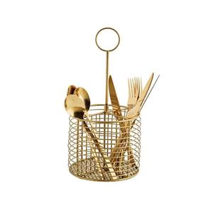 Support à ustensiles en laiton de haute qualité, design élégant fait main pour cuillères, fourchettes, couteaux, disponible en gros - Product Image 4