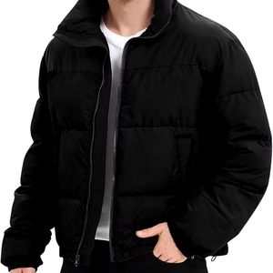 Chaquetas de Burbuja para Hombre a la Moda, Color Personalizado, Diseño Clásico de Lona, Chaqueta con Capucha Impermeable para Invierno - Product Image 1