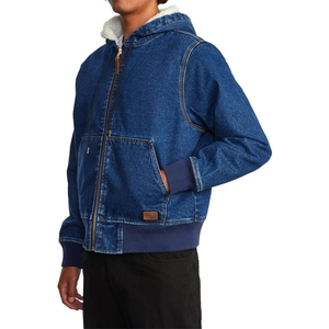 2025 OEM/ODM veste en jean pour hommes col montant avec motif décoration mode de rue vêtements de fête pour hommes vestes en jean - Product Image 5