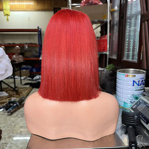 2026 Hot Selling Straight Virgin Vietnamese 8-18 Inch Lace Front Bob Wig Human <b>Hair</b> Short Bob Wigs for Women Training Heads - Product Image 1