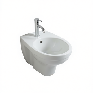 Bidet Sospeso in Ceramica Bianca Corsica, Accessorio di Lusso per Bagno e Toilette - Product Image 3