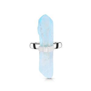 Moonstone Pencil Style Anillo de Plata de Ley 925 - Product Image 1