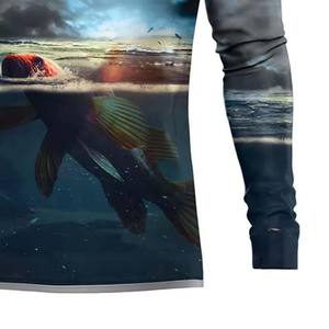 ชุดเสื้อตกปลาผ้าโพลีเอสเตอร์สำหรับผู้ชายชุดเสื้อแขนยาวระบายอากาศได้ดีกันยูวีสำหรับ2025 - Product Image 3