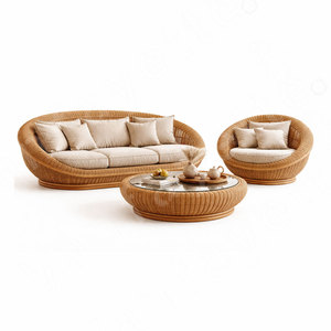 Colección de sillas individuales de sofá interior de lujo <span class=keywords><strong>Wico</strong></span> Ins para silla de ratán Bahama Interior de diseño de Hotel - Product Image 5