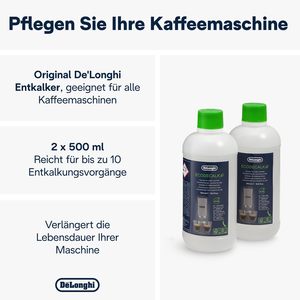 Desincrustante Original DeLonghi EcoDecalk DLSC502 para Cafeteras, 2 x 500 ml - Product Image 4