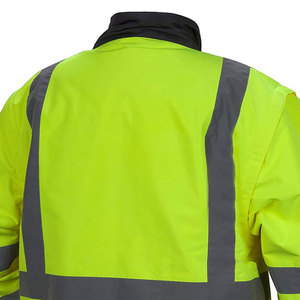 Hi Vis Winter Workwear <b>Reflective</b> Safety <b>Jackets</b> Custom Designed Waterproof and Breathable Lightweight for <b>Men</b> Use - Product Image 5