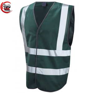 Chaleco de seguridad de poliéster transpirable de alta visibilidad personalizado cinta reflectante impermeable para ropa de construcción y seguridad - Product Image 2