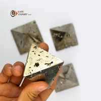 Pirámide de peruvianpirita de Perú, piedra NATURAL artesanal, buena fortuna y energía, 100% peruano, amor, feliz, RELX