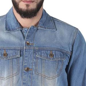 Veste en jean matelassée pour homme, design personnalisé OEM, style streetwear, respirante, col carré, fermeture éclair, mode d'hiver - Product Image 5