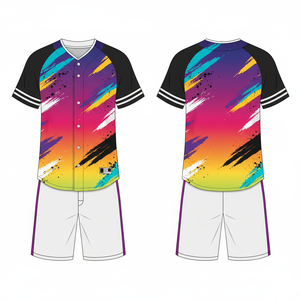 Uniforme de Béisbol de Malla Transpirable 2026, Jersey y Pantalones, Sublimación Personalizada con Nombre y Número del Equipo, Unisex, Suministro al por Mayor - Product Image 4