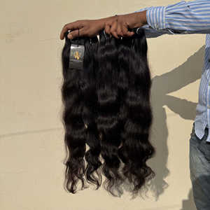 Vendeurs de cheveux bouclés ondulés vierges de haute qualité Fournisseur de cheveux humains de vison naturel noir Vendeurs de cheveux bruts en Inde - Product Image 1