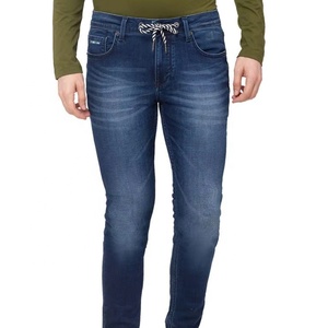 กางเกงยีนส์ทรงแบ็กกี้สไตล์ลำลองแบบคลาสสิกสีซีดแบบใหม่ปี 2026 แต่งขอบด้วยเชือกสไตล์สตรีทแวร์ - Product Image 1