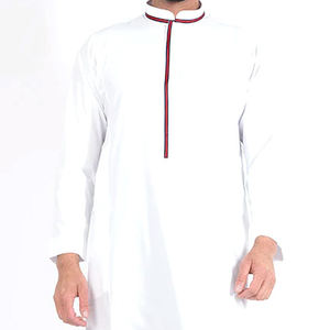 Ropa islámica de manga larga Jubbah informal para hombre, último modelo de 2022, superventas, precio barato con logotipo personalizado - Product Image 6