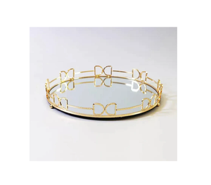 Noël Décoration de la maison Plateau en métal Forme ronde Vaisselle Ustensiles de cuisine Restaurants Barware Fabricant en gros Fournisseur - Product Image 3