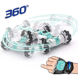รถดริฟท์บังคับวิทยุ 2.4G อเนกประสงค์สำหรับเด็ก พร้อมไฟ LED โครงสร้างโลหะ ควบคุมด้วยท่าทาง ต้องประกอบเอง - Product Image 4
