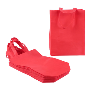 Sac fourre-tout thermoscellé non tissé réutilisable personnalisé avec poignées découpées Sacs cadeaux promotionnels en vrac recyclables Caractéristiques personnalisables - Product Image 5