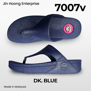 @migo Sandales tongs pour femmes 7007v Bleu Confort Légères Semelle épaisse Antidérapante Résistantes à l'eau Talon de 4 cm Fabriquées en Malaisie - Product Image 2