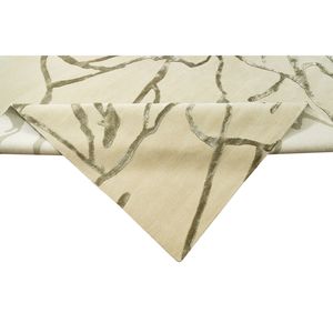 Tapis artisanal de luxe, grand, moelleux, antidérapant, toutes saisons, 100% soie de bambou, chef-d'œuvre artisanal, poils coupés, poils moyens, brodé - Product Image 4
