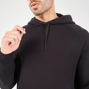 Custom Made 100% Cotton Hip Hop Streetwear <b>Hoodies</b> For Men With Hood Drawstring Breathable Solid Color Hoodie & Sweatshirt - Product Image 5