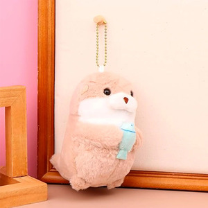 Porte-clés en peluche Otter, doux et mignon, cadeau pour enfants et bébés - Couleurs assorties - Product Image 5